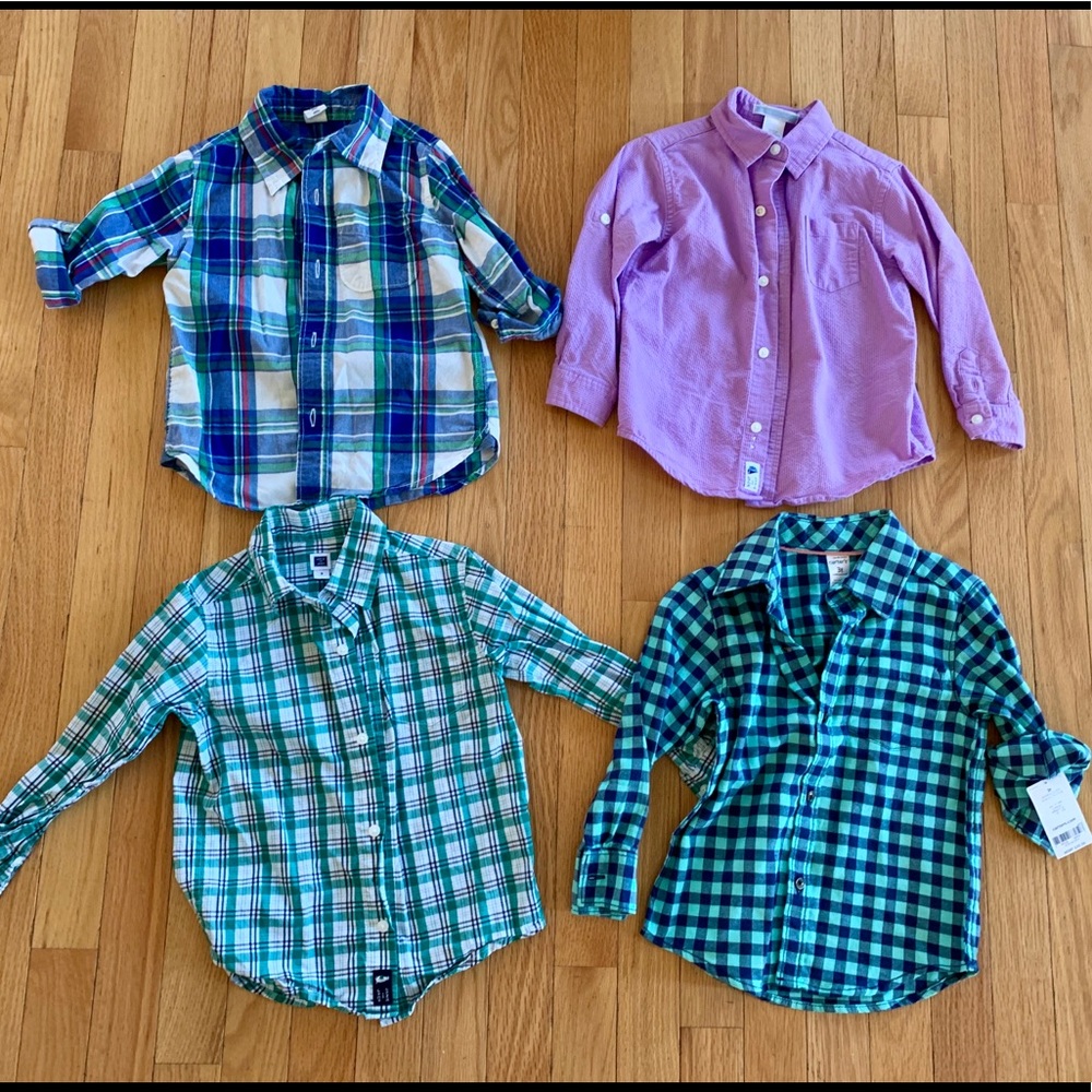 Four collared shirts